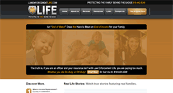 Desktop Screenshot of lawenforcementlifeinsurance.com